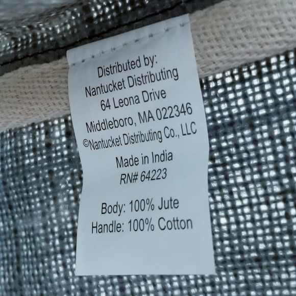 WICKED Silver Sequin Large Black Jute Market Beach Tote - Picture 6 of 11